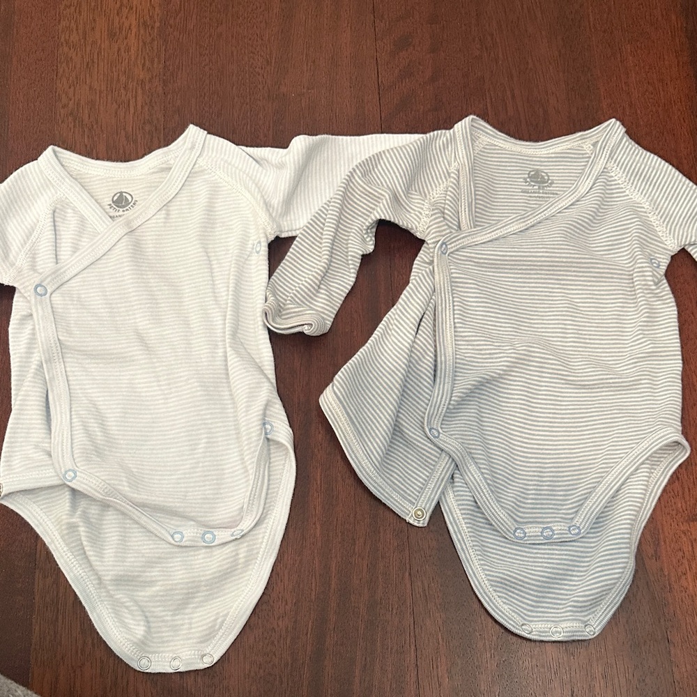 Striped Baby One Piece Set